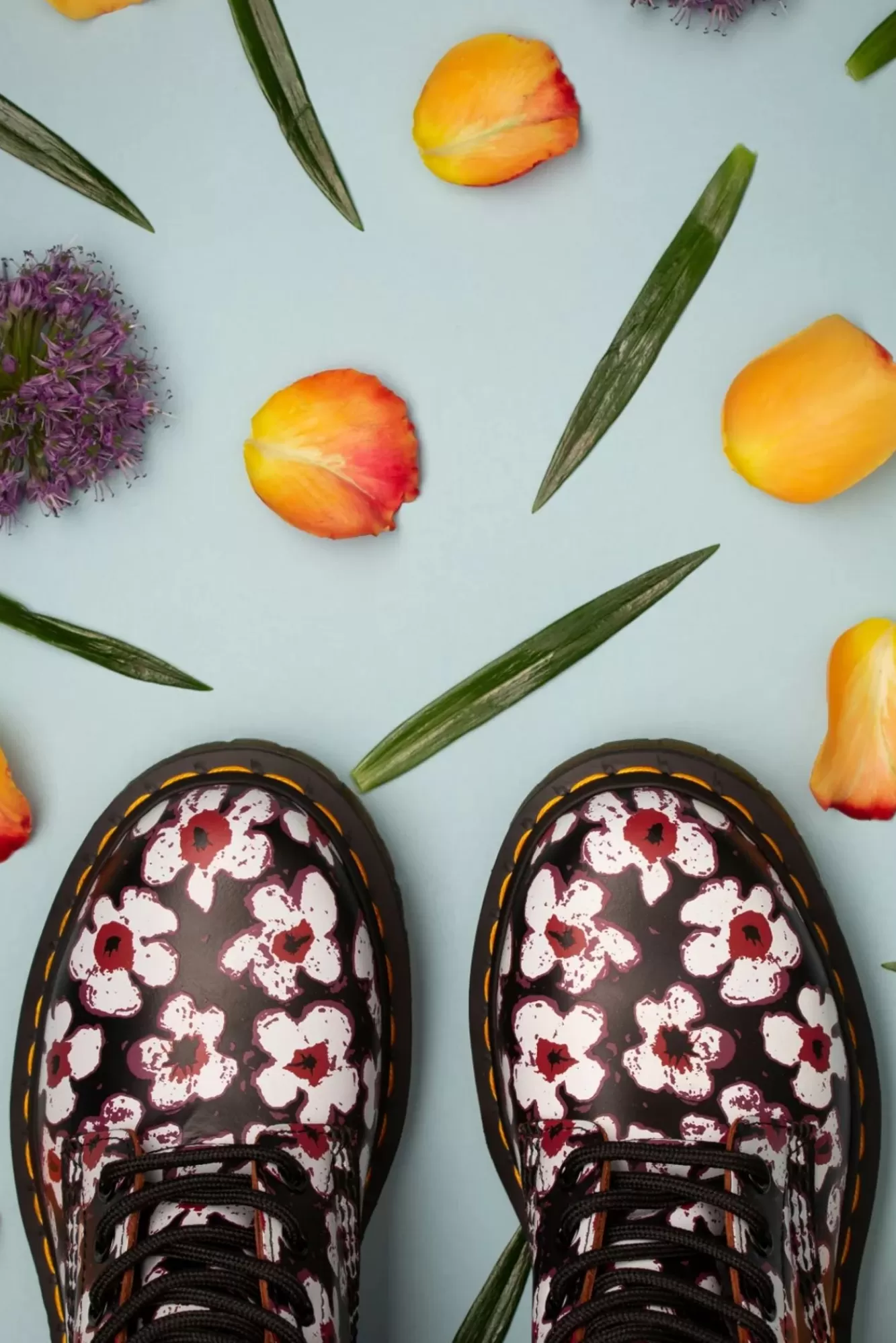 Dr. Martens 1460 Pansy Fayre Vintage Laarzen In Zwart | Vrouwen Booties & Laarzen