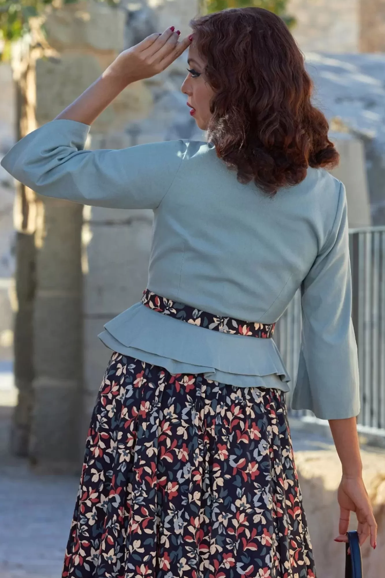 Miss Candyfloss Bertha Minty Linnen Blazer In Dusty Mint | Vrouwen Jassen