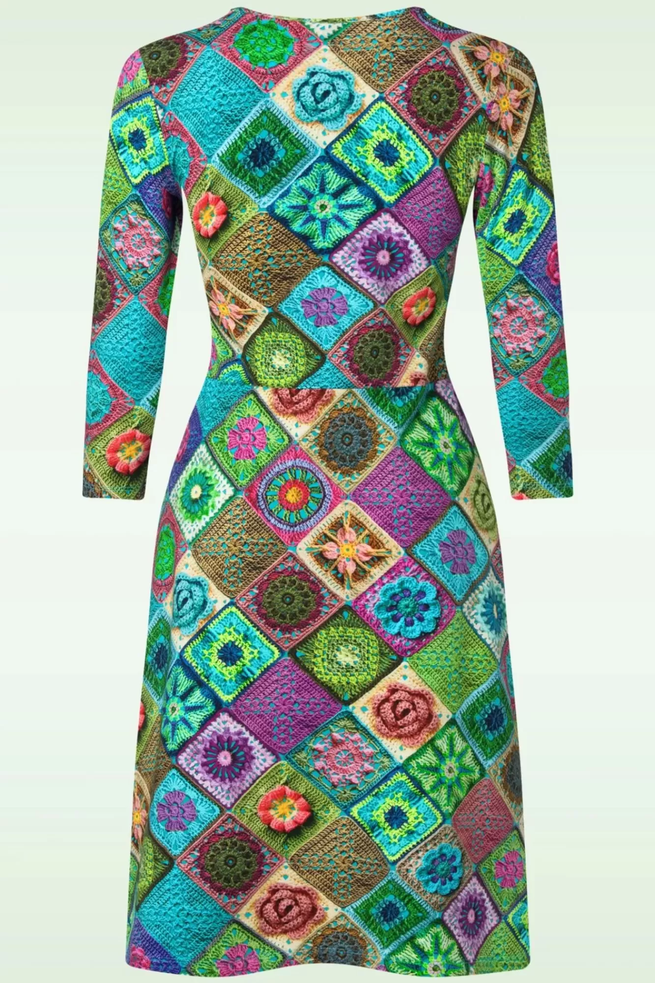 LaLamour Classic Cross Jurk In Granny Pastel | Vrouwen Plus Size Jurken