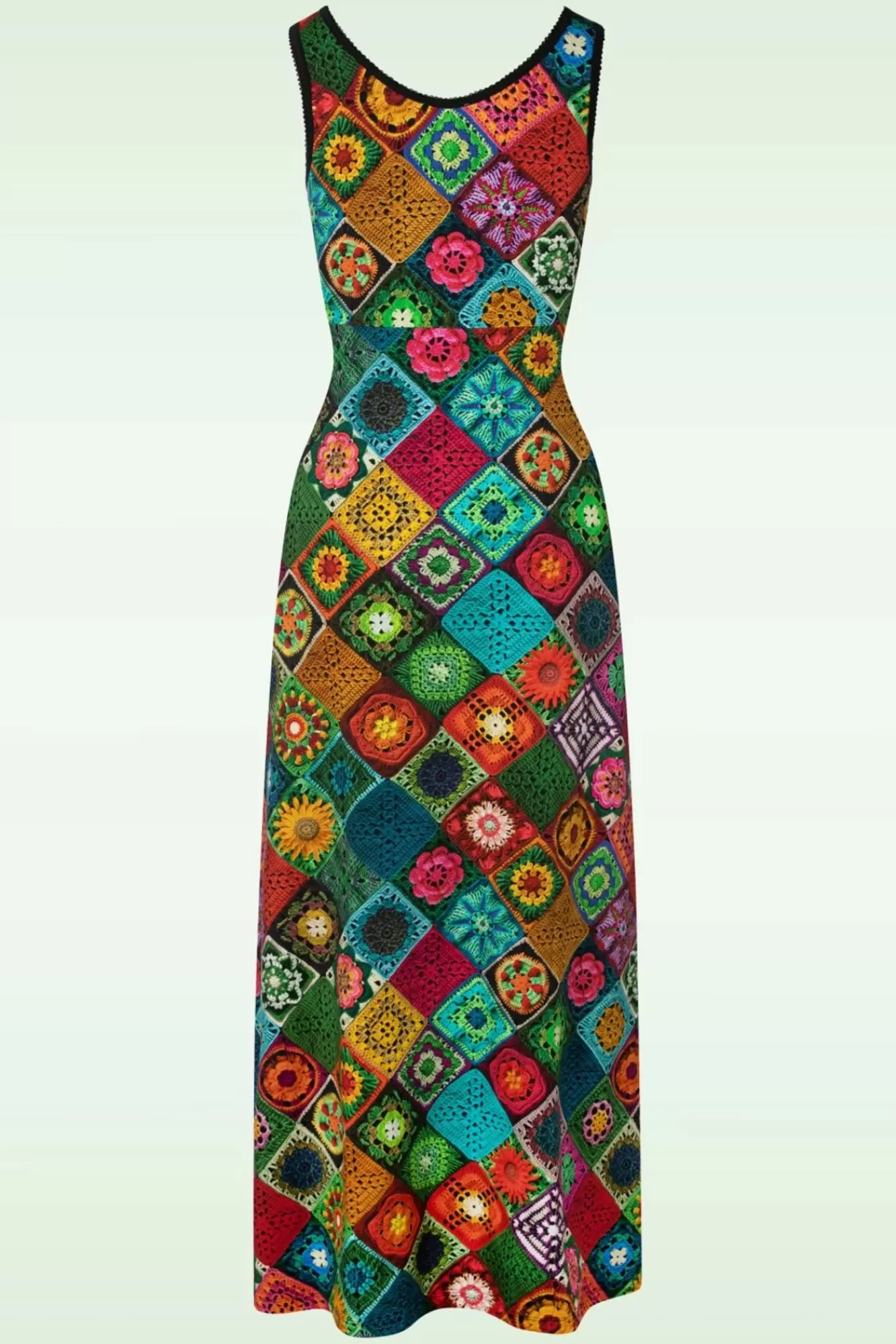 LaLamour Gia Granny Maxi Jurk In Multi | Vrouwen Plus Size Jurken