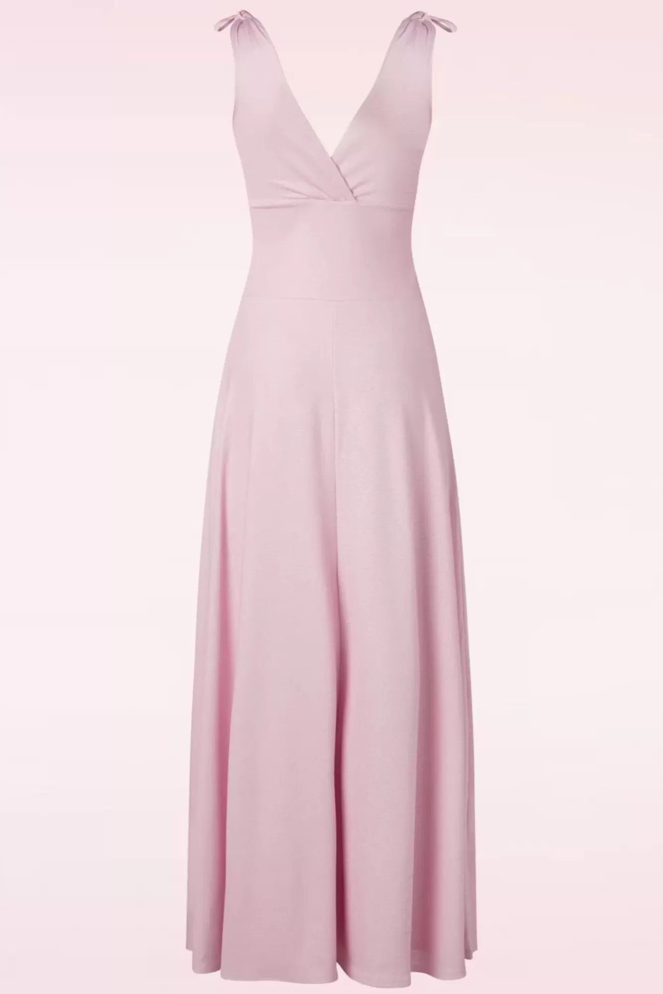Vintage Chic for Topvintage Grecian Glitter Maxi Jurk In Rose Shadow | Vrouwen Plus Size Jurken