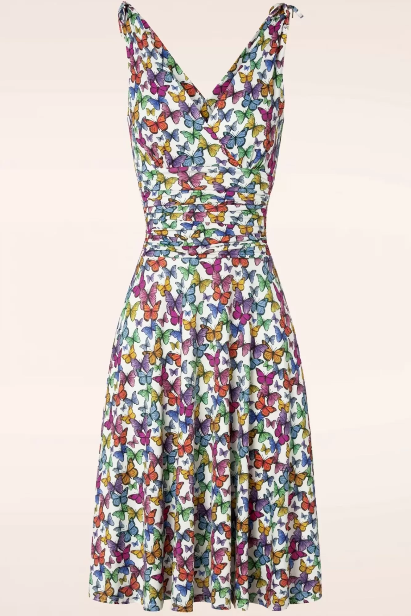 Vintage Chic for Topvintage Grecian Vlinder Jurk In Multi | Vrouwen Plus Size Jurken