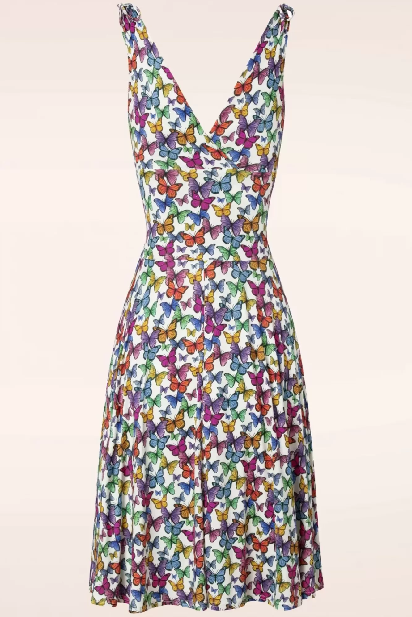 Vintage Chic for Topvintage Grecian Vlinder Jurk In Multi | Vrouwen Plus Size Jurken