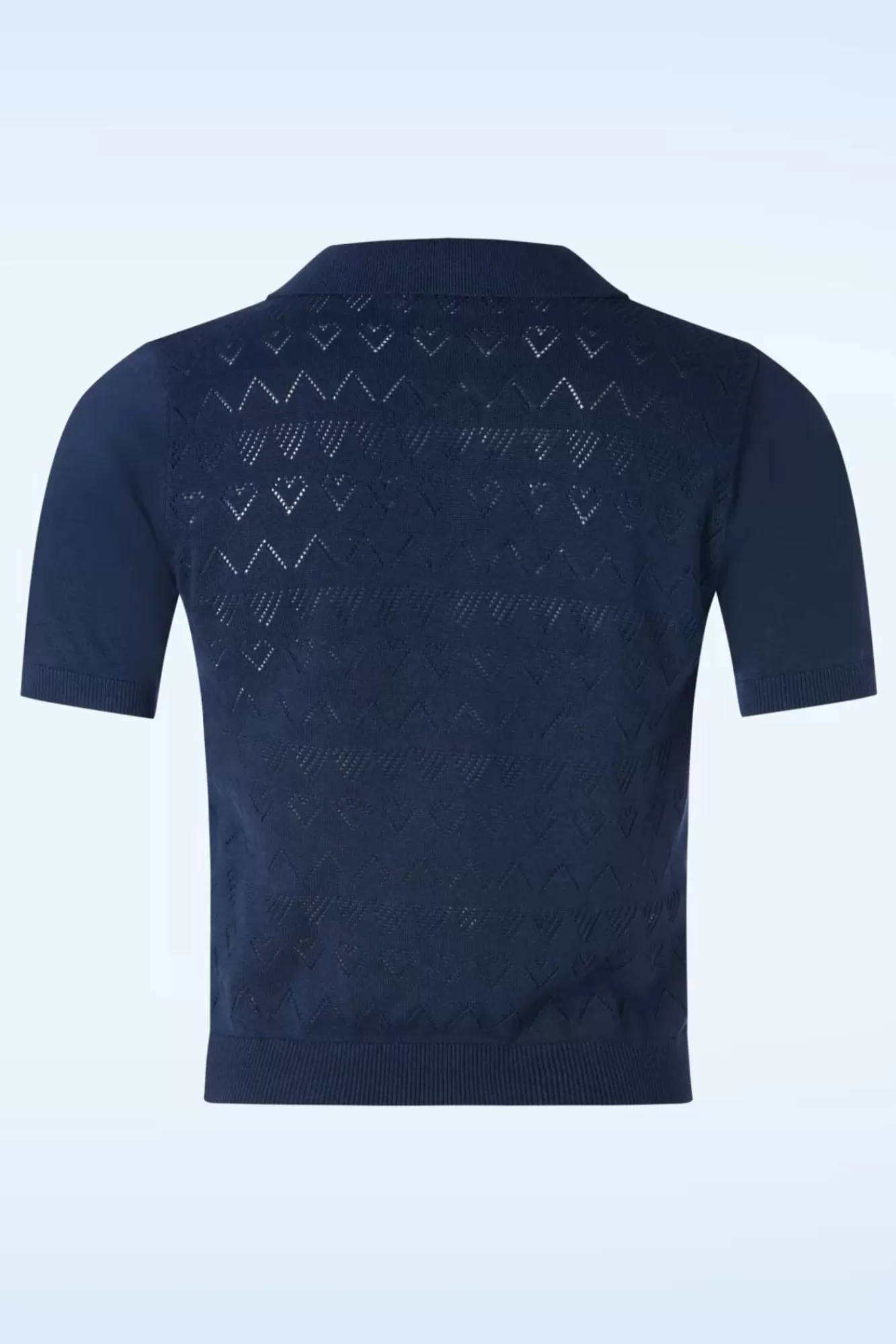 Banned Retro Heart Waves Cardigan In Marineblauw | Vrouwen Vestjes