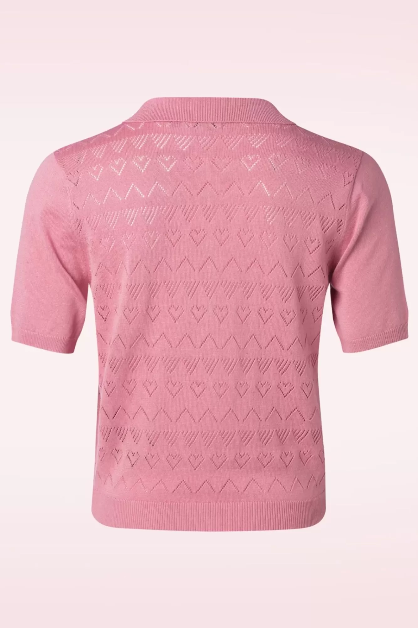 Banned Retro Heart Waves Cardigan In Roze | Vrouwen Vestjes