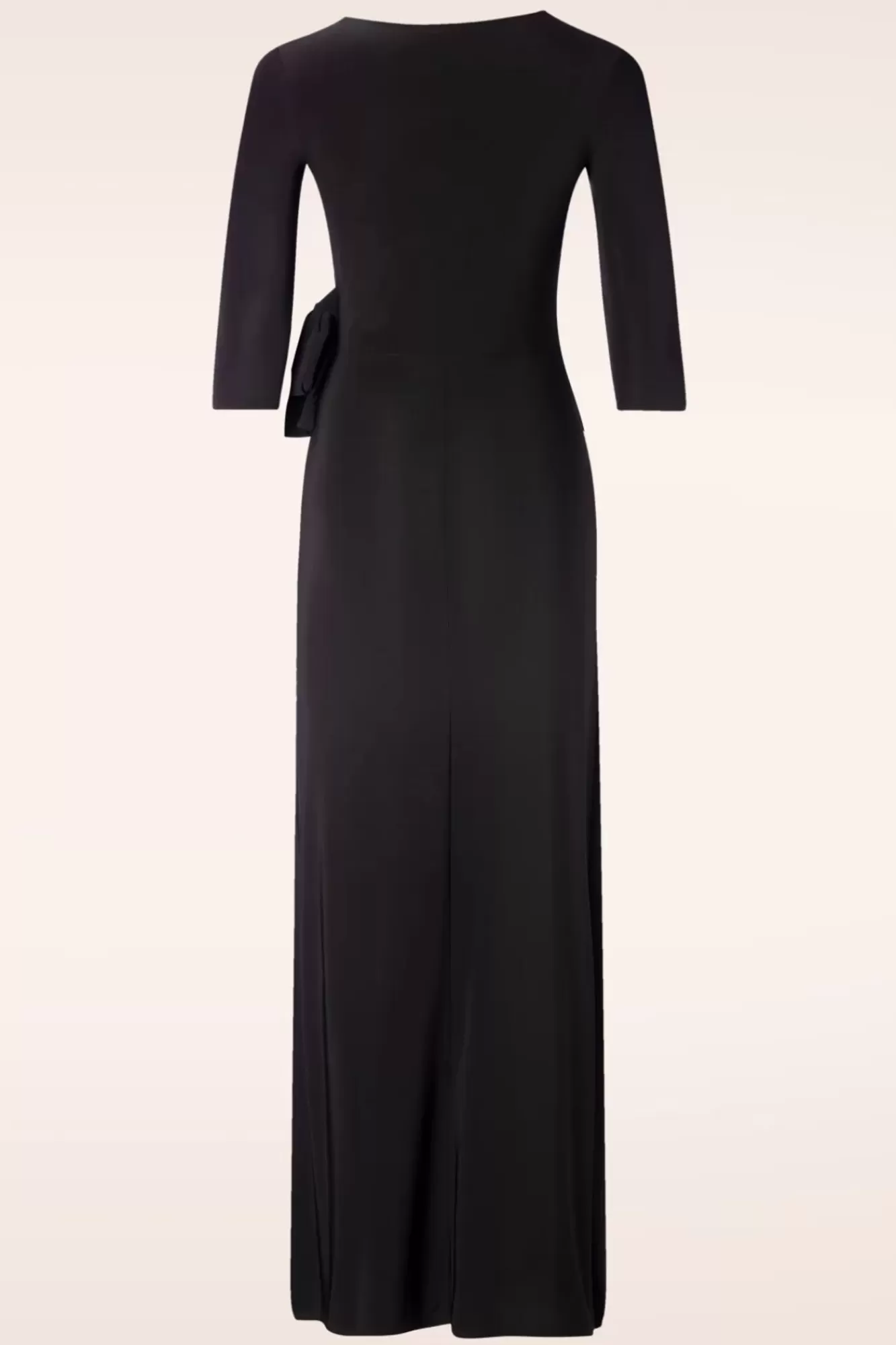 Vintage Chic for Topvintage Katy Maxi Jurk In Zwart | Vrouwen Plus Size Jurken