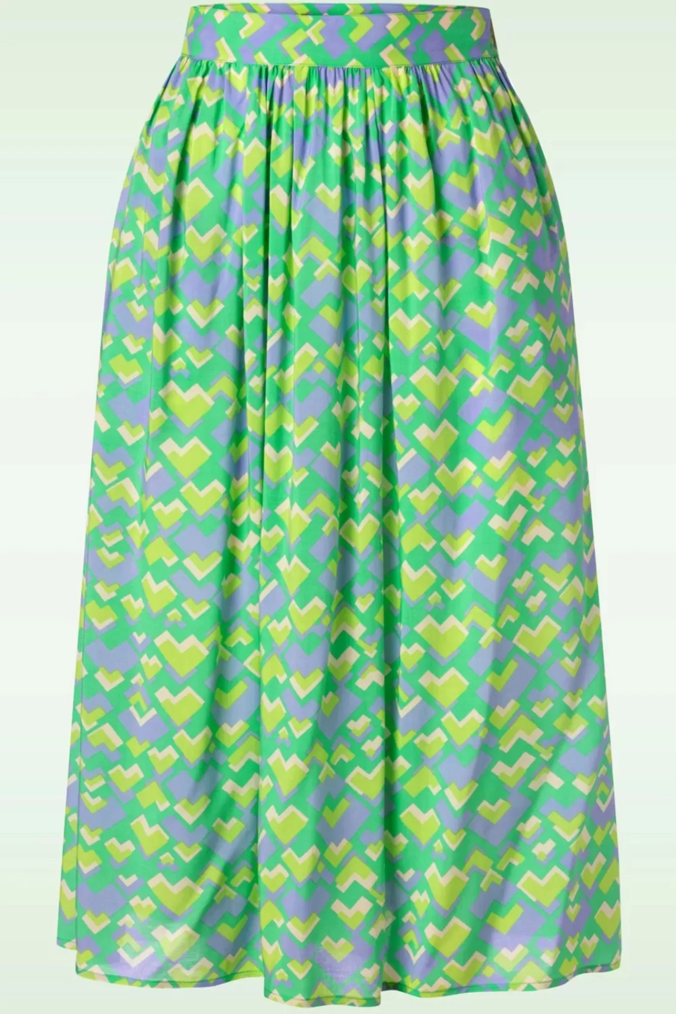 King Louie Layla Cocktail Rok In Macaw Groen | Vrouwen Rokken
