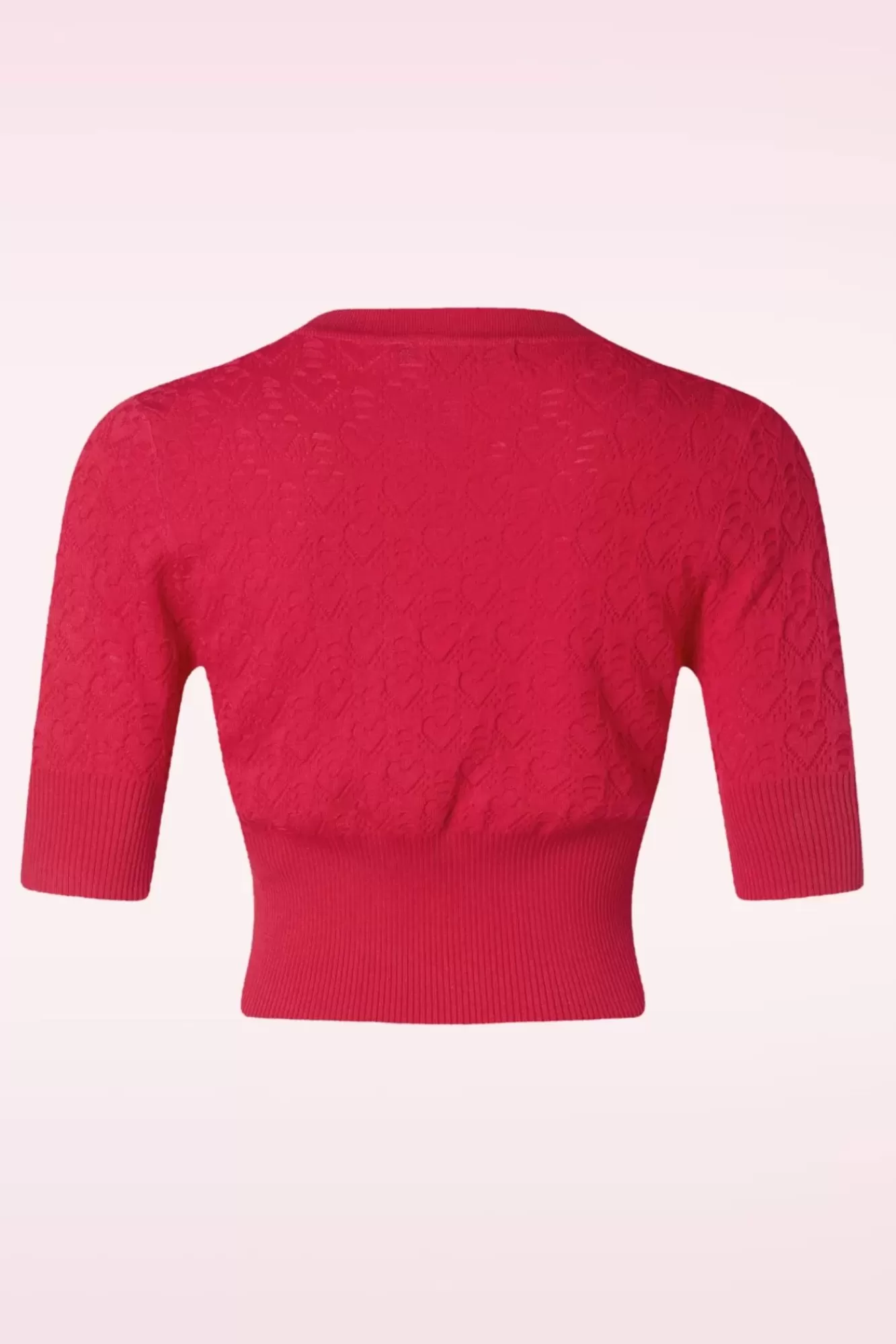 Banned Retro Love Heart Cardigan In Rood | Vrouwen Vestjes