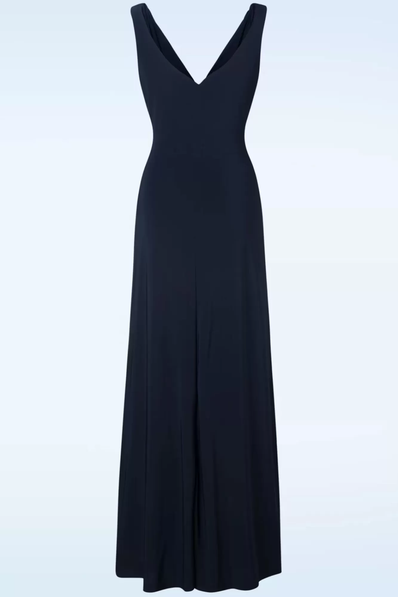 Vintage Chic for Topvintage Macey Maxi Jurk In Marineblauw | Vrouwen Plus Size Jurken
