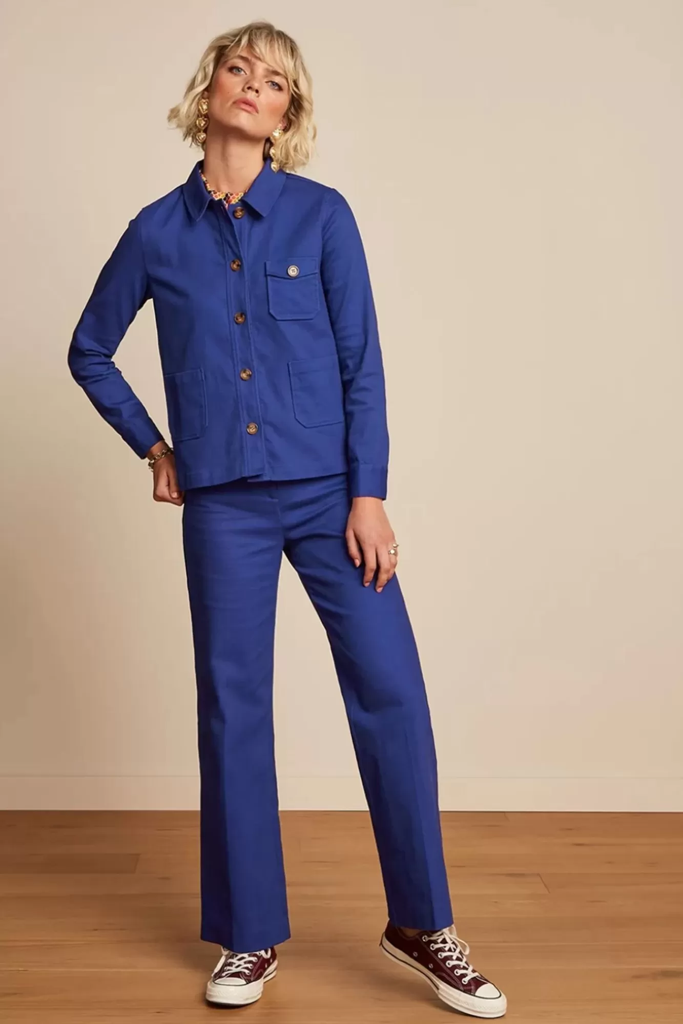 King Louie Marcie Broek Sturdy In Dazzling Blauw | Vrouwen Broeken
