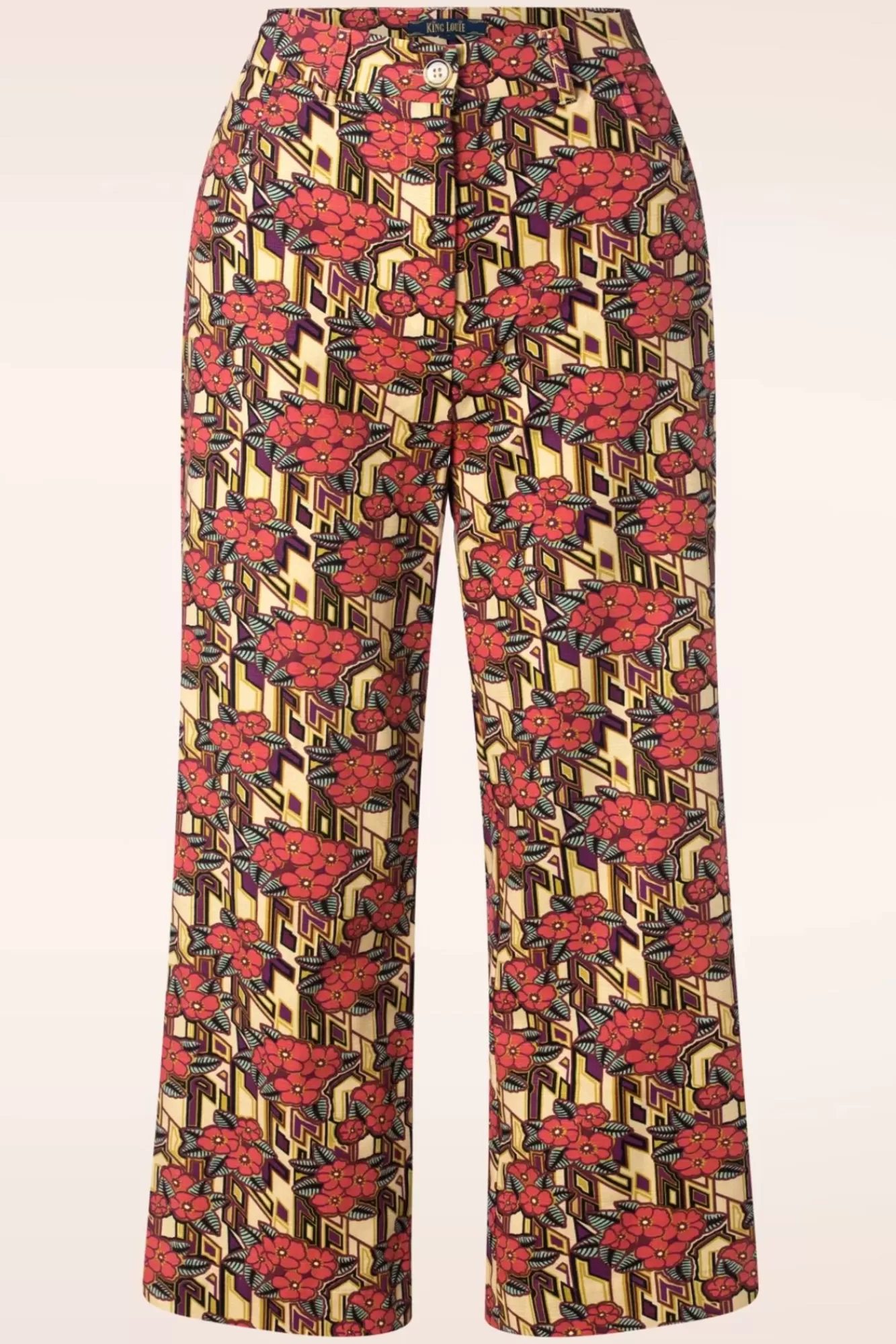 King Louie Marcie Cropped Broek Ryder In Marsepein | Vrouwen Broeken