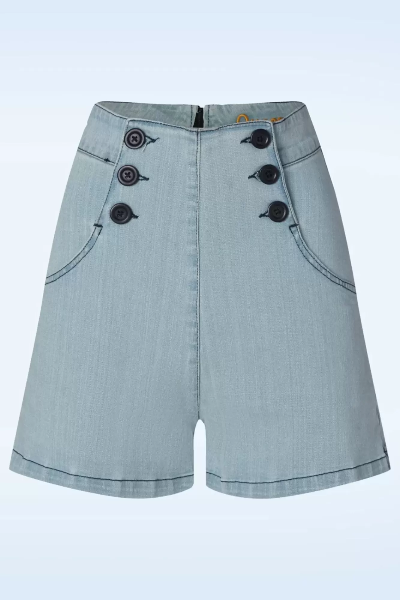 Queen Kerosin Marlyn Shorts In Lichtblauw | Vrouwen Broeken