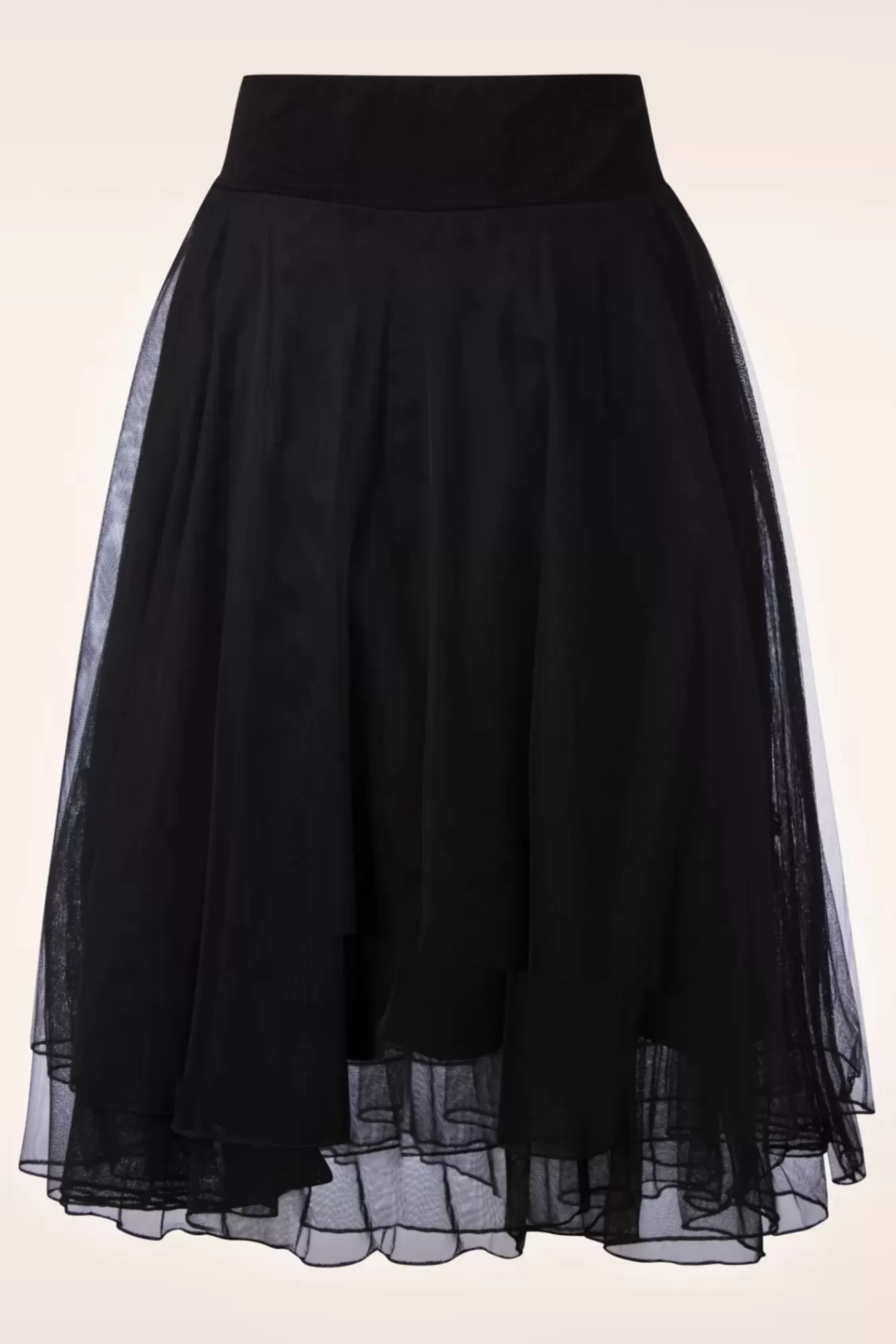 LaLamour Mendy Mesh Gelaagde Rok In Zwart | Vrouwen Rokken