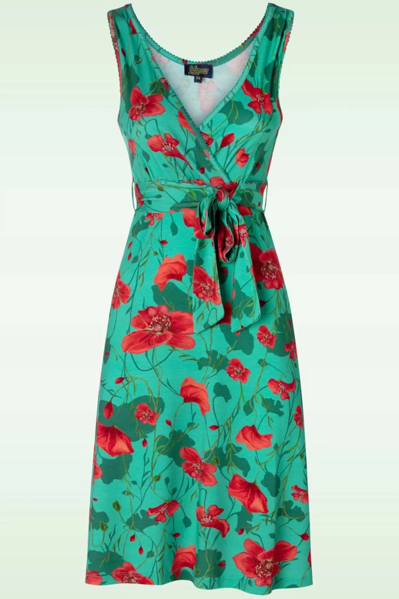 LaLamour Milly Poppy Jurk In Groen | Vrouwen Plus Size Jurken
