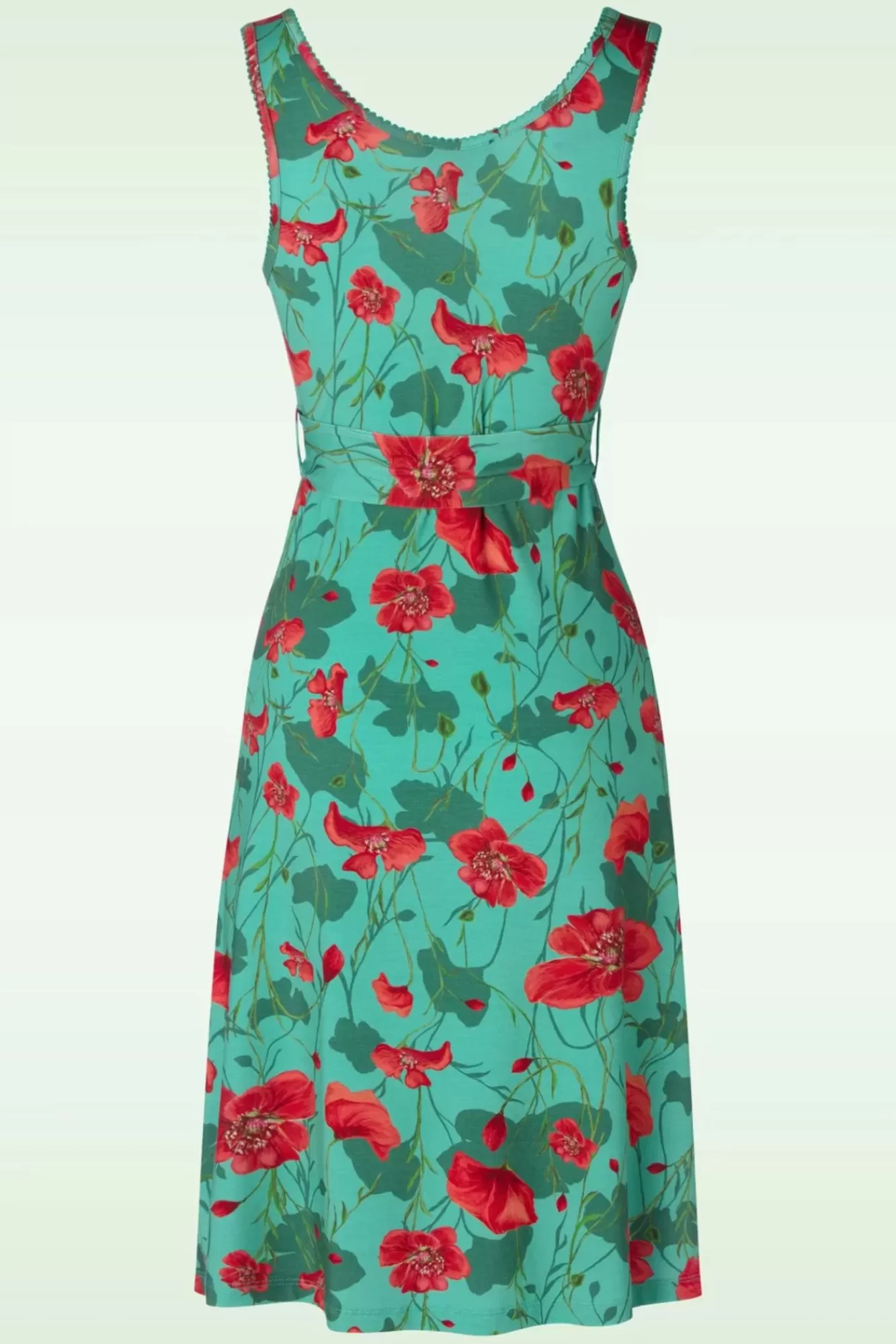 LaLamour Milly Poppy Jurk In Groen | Vrouwen Plus Size Jurken
