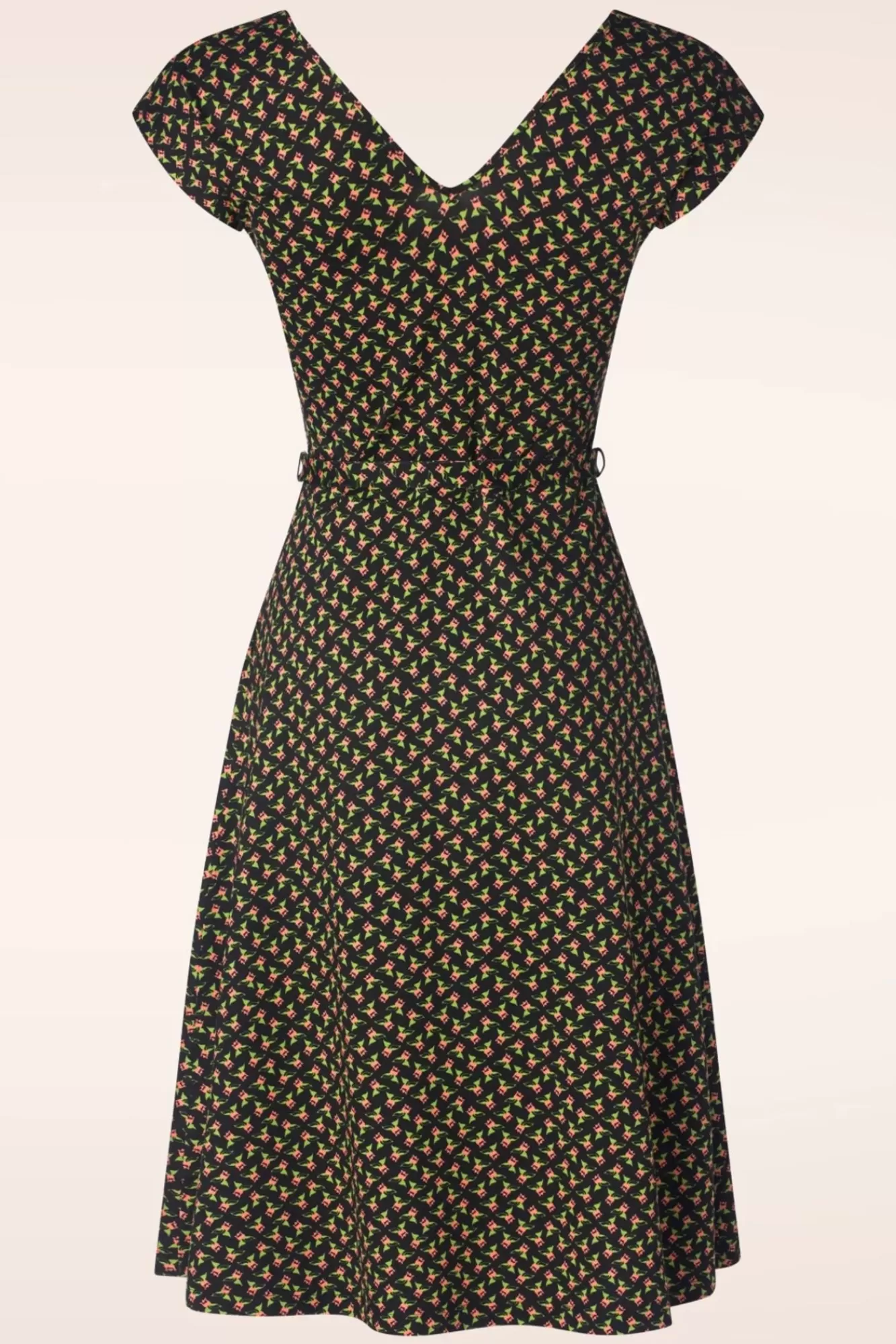 King Louie Mira Minerva Jurk In Zwart | Vrouwen Plus Size Jurken
