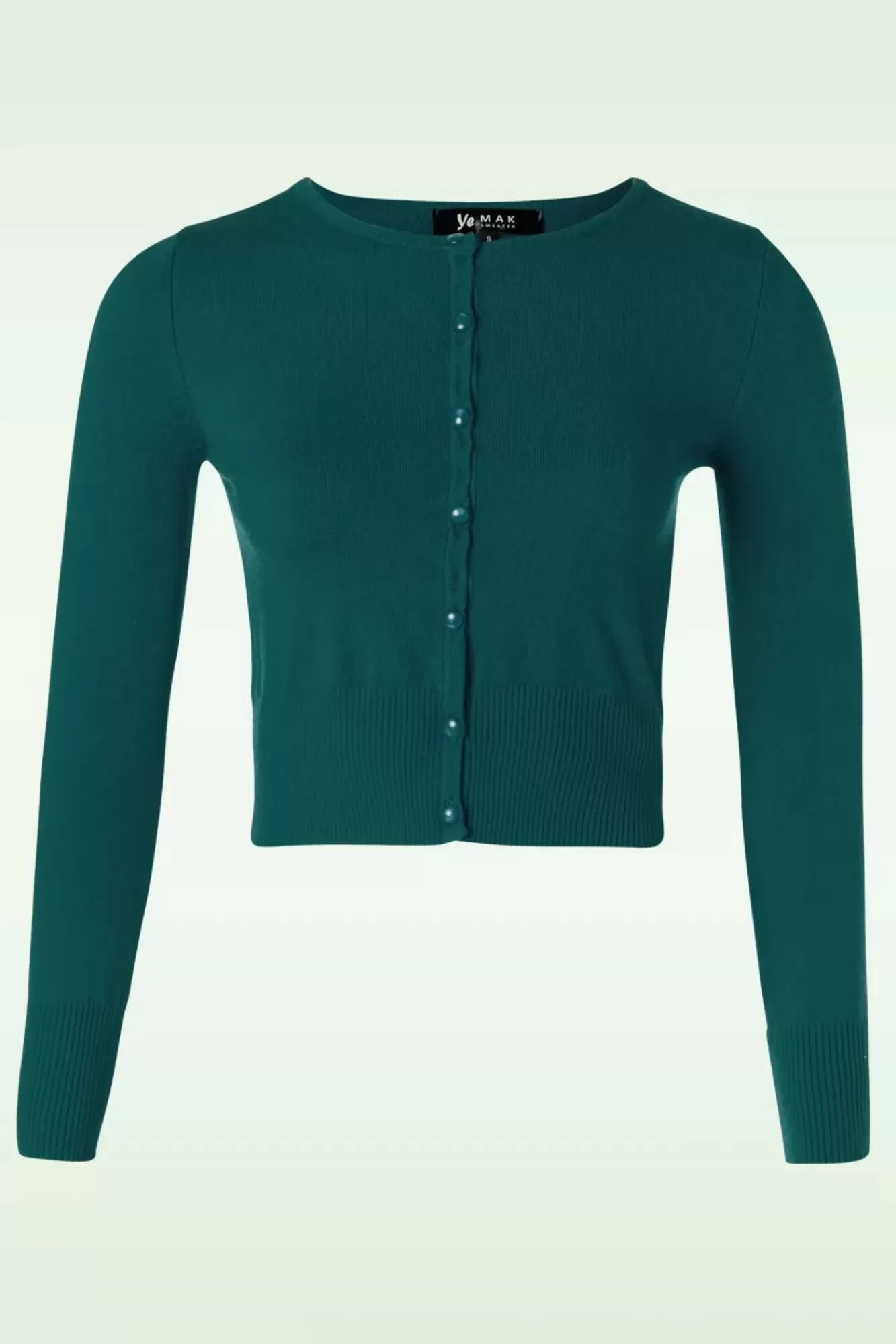 Mak Sweater Nyla Cropped Vest In Pauw Blauw | Vrouwen Vestjes