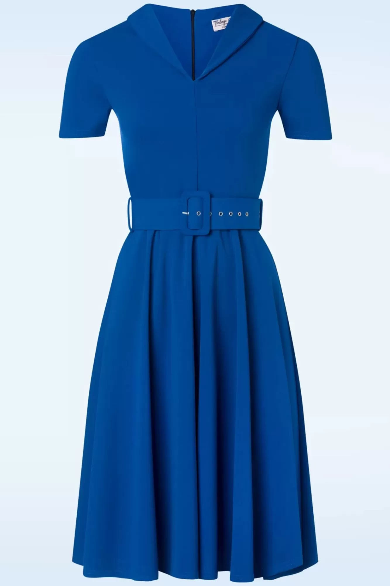 Vintage Chic for Topvintage Roxy Swing Jurk In Koningsblauw | Vrouwen Plus Size Jurken
