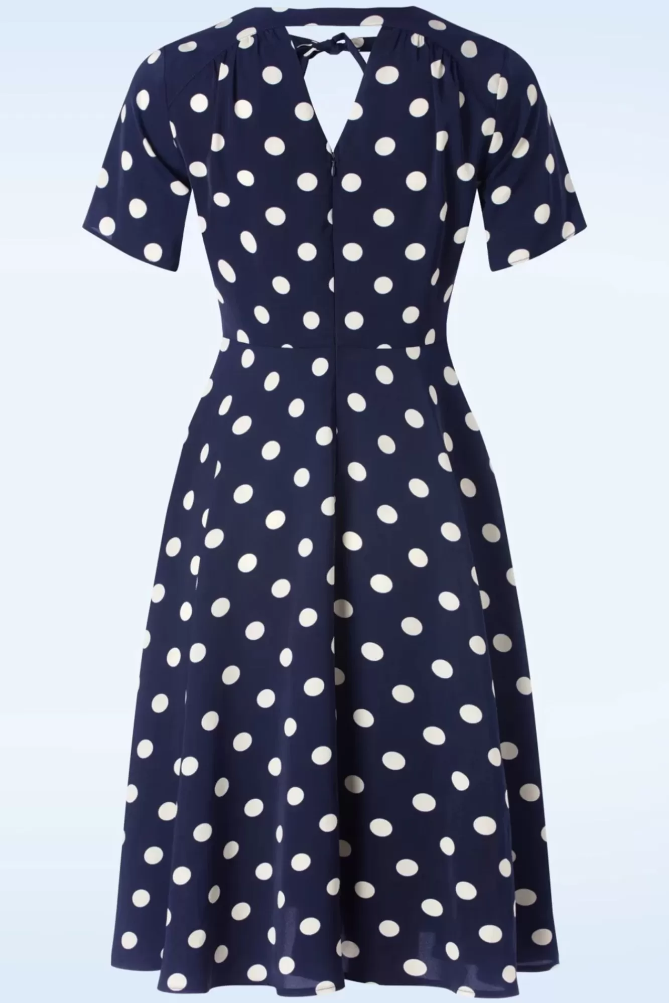 Banned Retro Spot Set Sail Swing Jurk In Marineblauw | Vrouwen Plus Size Jurken