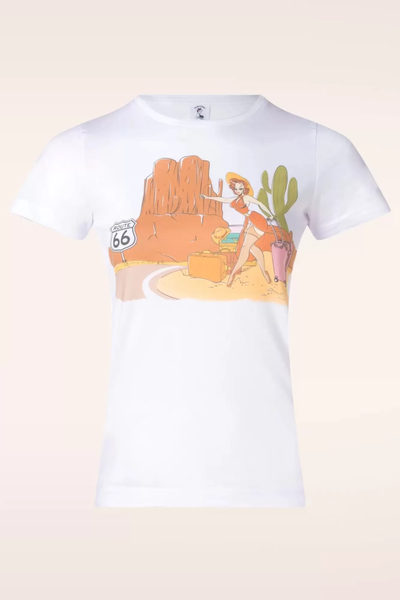 PinRock The Traveler Tee In Wit | Vrouwen T-Shirts