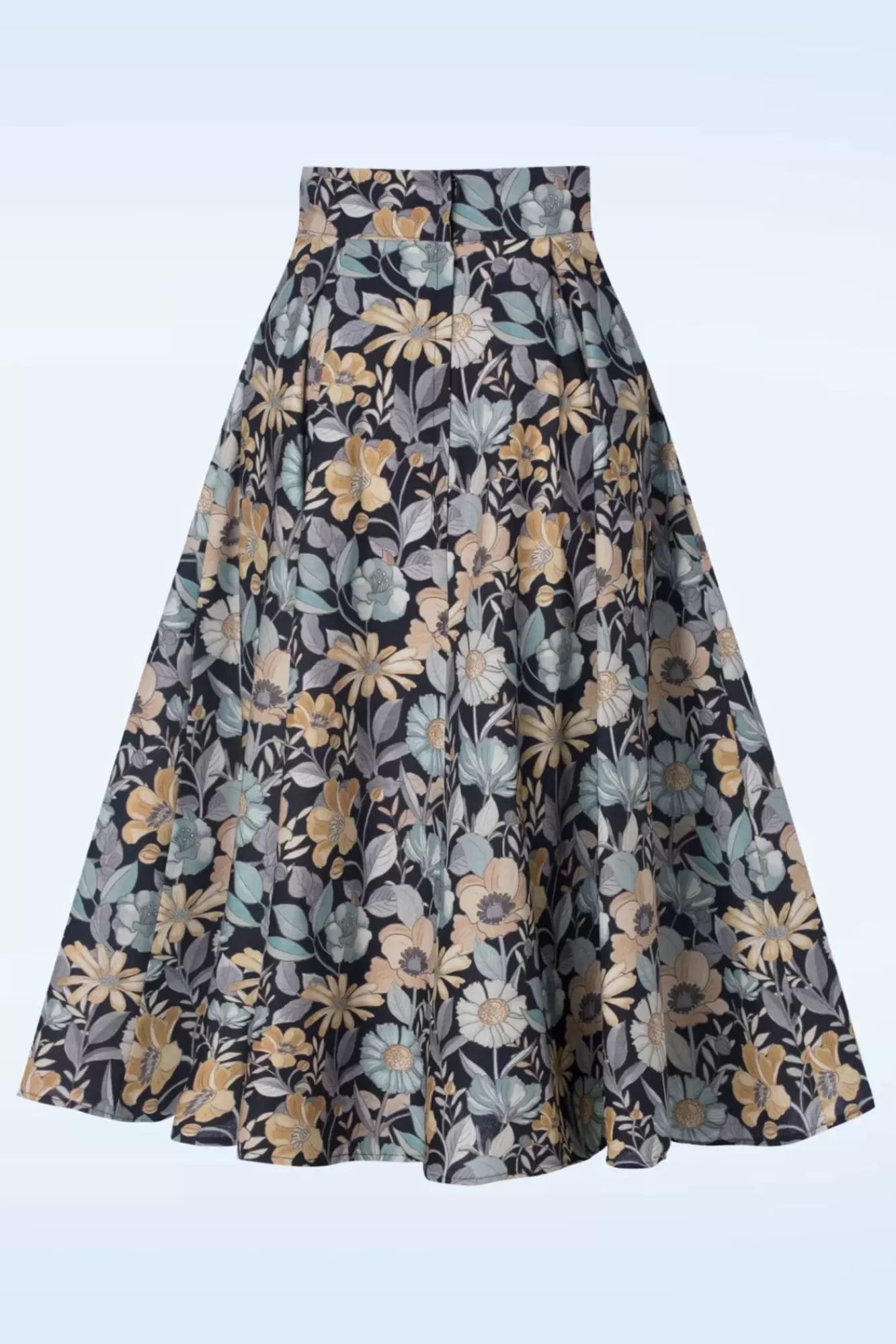 Miss Candyfloss Vania Lee Floral Skirt In Navy | Vrouwen Rokken
